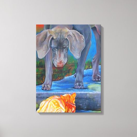 パスの交差 キャンバスプリント (正面)