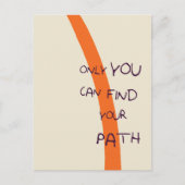 パスの引用文を見つけらインスパイアれるのは ポストカード (正面)