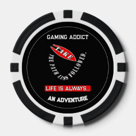 パスを小さくす後を追る ポーカーチップ