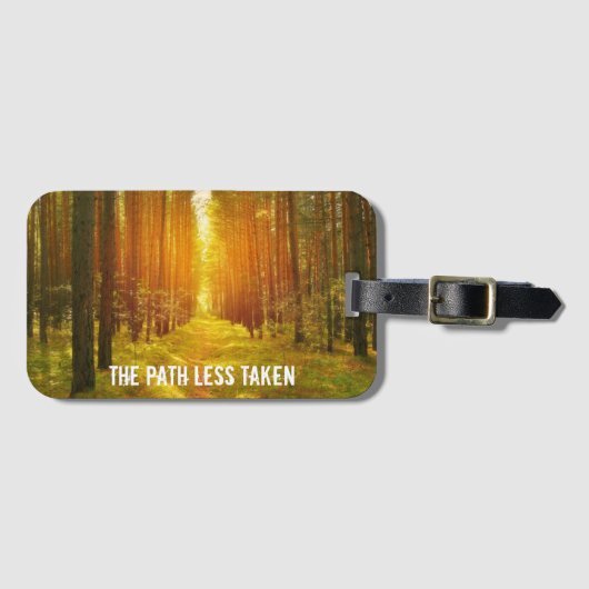 パスを少ない距離で歩く ラゲッジタグ (正面横)