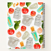 パスイタリアンタ料お洒落理レシピ帳 ノートブック (裏面)