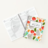 パスイタリアンタ料お洒落理レシピ帳 ノートブック (内部)