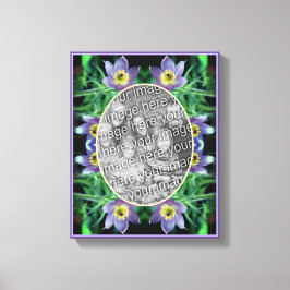 パスカの花フレーム 自分の写真で作成 キャンバスプリント