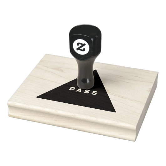 パスカスタム文字エメラルドグリーンインク木製グリップ ラバースタンプ (スタンプ)