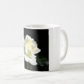 パスカリ白ハイブリッドティーバラ コーヒーマグカップ (正面右)