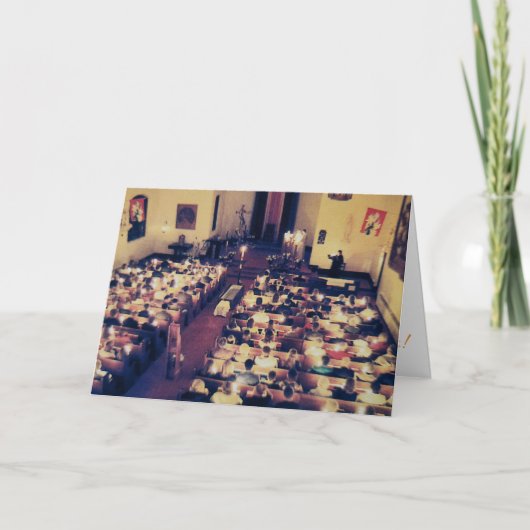 「パスカルキャンドル照明」イースターカード カード (正面)