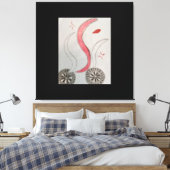 パスキャンバスのフェイクストレッチプリント内のホイール キャンバスプリント (インサイチュ (寝室))