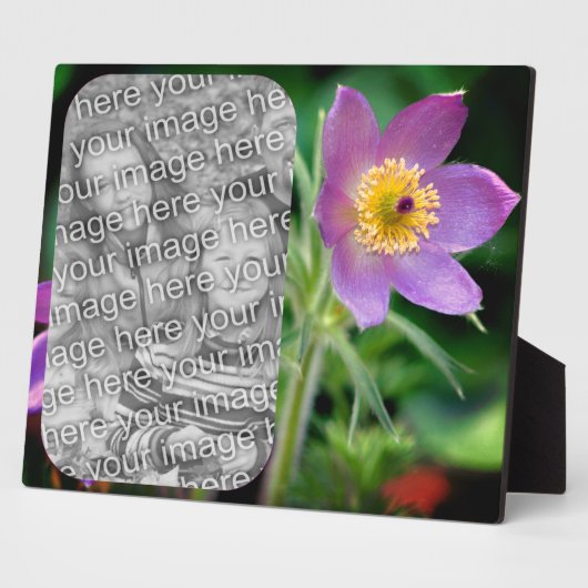 パスクの花自分の写真を作成 フォトプラーク (側面)