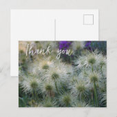パスケ フラワー 種の頭 サンクス ポストカード (正面/裏面)