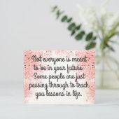 パススルー引用文 ポストカード (スタンド正面)