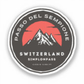 パスソデルセンピオーネイタリアンスイスマウンテンズモト シール (正面)