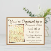 パスソバーセダーユダヤ教ホリデーディナーマッゾマッツァ 招待状 (スタンド正面)