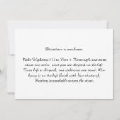 パスソバーセダーユダヤ教ホリデーディナーマッゾマッツァ 招待状 (裏面)