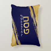 パスソバーペサックヘブライエレガント金ゴールドスワッシュシーダー アクセントクッション (正面(垂直))