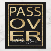 パスソバーワインボトルラベルパスソバクラシックー金ゴールド ワインラベル (シングルラベル)