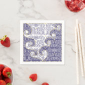 パスソーバーカクテルナプキンス金ゴールドスター/パープル スタンダードカクテルナプキン (インサイチュ)