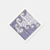 パスソーバーカクテルナプキンス金ゴールドスター/パープル スタンダードカクテルナプキン (角)