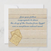 パスソーバーシーダーミールパーティの招待状 招待状 (裏面)