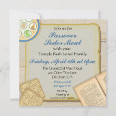 パスソーバーシーダーミールパーティの招待状 招待状 (正面)