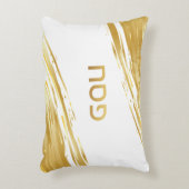 パスソーバーシーダー金ゴールドパーソナライズされた斜枕ケース アクセントクッション (正面(垂直))