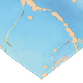 パスソーバーセダーエレガント金ゴールドウォーターカラーヘブライ語 ロングテーブルランナー (コーナー)