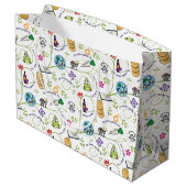 パスソーバーセダーマッツァワインフカラフルログ予測できなズ ラージペーパーバッグ (裏面アングル)