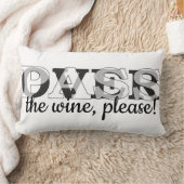 パスソーバーセダーランバーピロー"ワインをパスソーバー" ランバークッション (ブランケット)