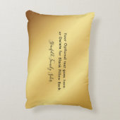 パスソーバーセダー金ゴールドスパーソナライズされたワッシュ枕 アクセントクッション (裏面(縦))
