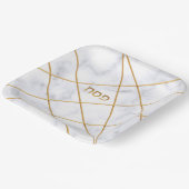 パスソーバーセダー金ゴールドロッカスタムドズマーブル ペーパープレート (傾斜あり)