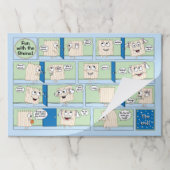 パスソーバーティアウェイランチョンマットパッド/パスソーバーファニーズ ペーパーパッド (折り畳み)