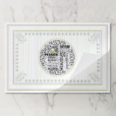 パスソーバーティアウェイランチョンマットパッド/パスソー葉バーズ» ペーパーパッド (折り畳み)