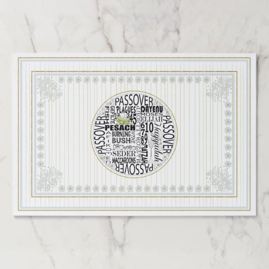 パスソーバーティアウェイランチョンマットパッド/パスソー葉バーズ» ペーパーパッド (正面)