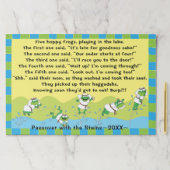 パスソーバーティアウェイランチョンマットパッド/「5ぴょう型カエル」 ペーパーパッド (インサイチュ)