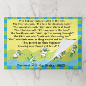 パスソーバーティアウェイランチョンマットパッド/「5ぴょう型カエル」 ペーパーパッド (折り畳み)