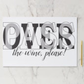 パスソーバーティアウェイランチョンマットパッド/PASSOVER the wine ペーパーパッド (インサイチュ)