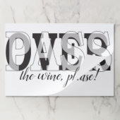 パスソーバーティアウェイランチョンマットパッド/PASSOVER the wine ペーパーパッド (折り畳み)