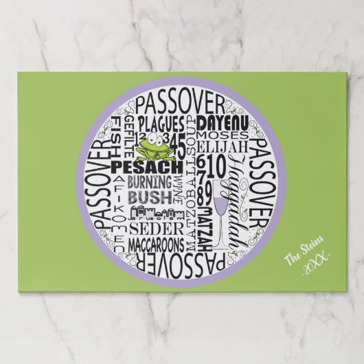 パスソーバーティアウェイランチョンマット/パスソーバーメインズ紙PL ペーパーパッド (正面)