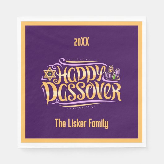 パスソーバーファミリー スタンダードランチョンナプキン (正面)