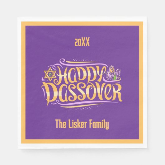 パスソーバーファミリー スタンダードランチョンナプキン (正面)