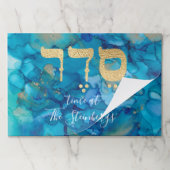 パスソーバーブルースゴールズシーダータイム紙ランチョンマット ペーパーパッド (折り畳み)