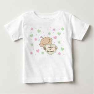 パスソーバーベビーのハートと星 ベビーTシャツ