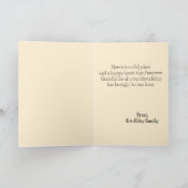 パスソーバーペサチジェウィスホリディグリーティングカード カード (内部)