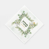 パスソーバーペサックシーダーヘブライeucalyptusバードフレーム スタンダードランチョンナプキン (角)