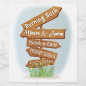 パスソーバーワインボトルラベルシンボルや象徴の時間 ワインラベル (シングルラベル)