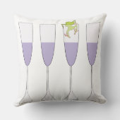 パスソーバー装飾用クッション20「ワイン&フロッグ」 クッション (裏面)