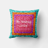 パスソーバー16 x 16カラフルマツァ クッション (裏面)