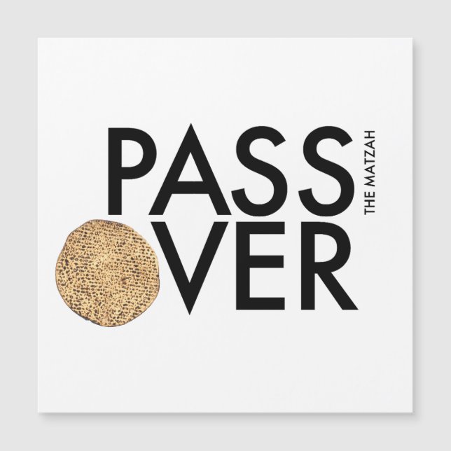 パスソーバー – PASS the matzah OVER - Seder Pesach (正面)