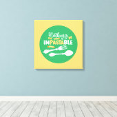 パスタおもしろいーフードプンパステルカラータイポグラフィアート キャンバスプリント (インサイチュ (ウッドフロア))