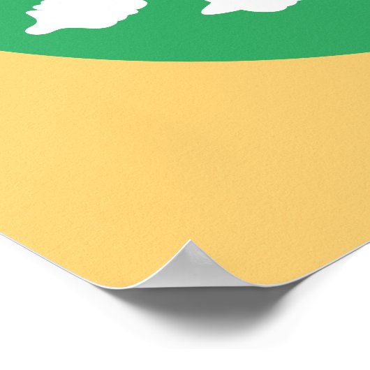 パスタおもしろいーフードプンパステルカラータイポグラフィアート ポスター (角)