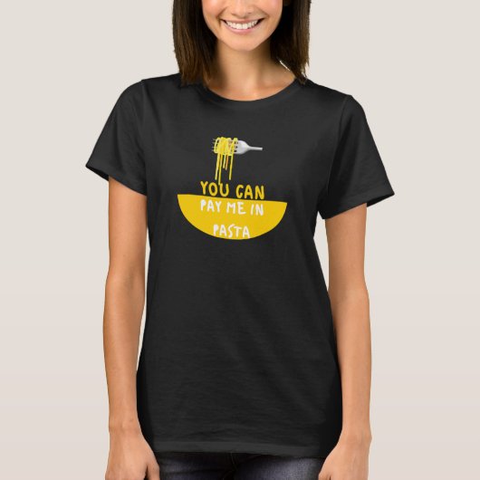 パスタで払って Foodie Tシャツ (正面)